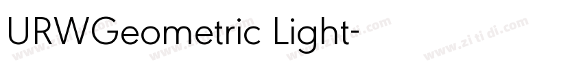 URWGeometric Light字体转换